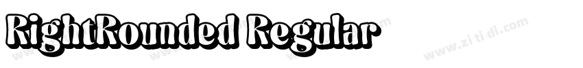 RightRounded Regular字体转换